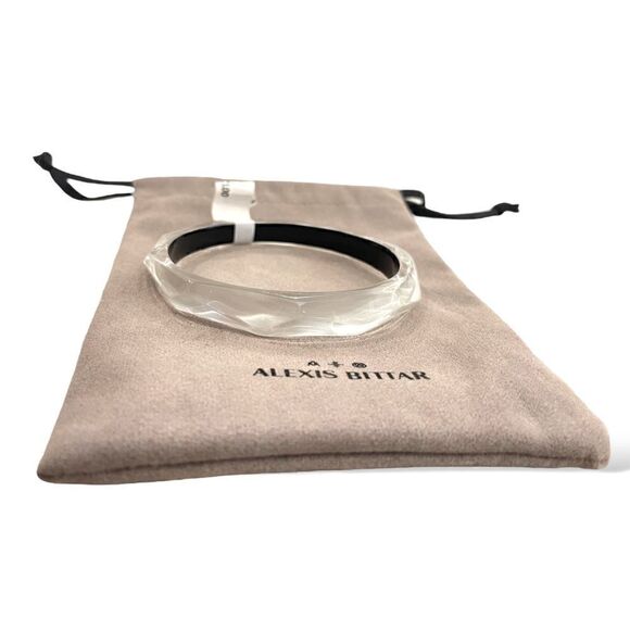ALEXIS BITTAR Pearl White Lucite Bangle (O/S) - Picture 7 of 8